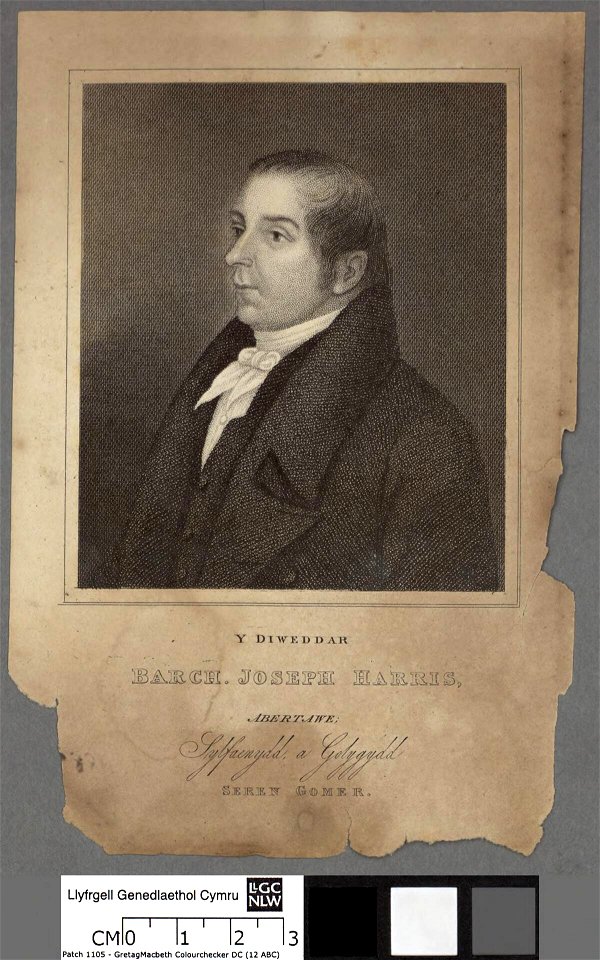 Portrait of diweddar Barch. Joseph Harris, Abertawe sylfaenydd a golygydd Seren Gomer (4672563)