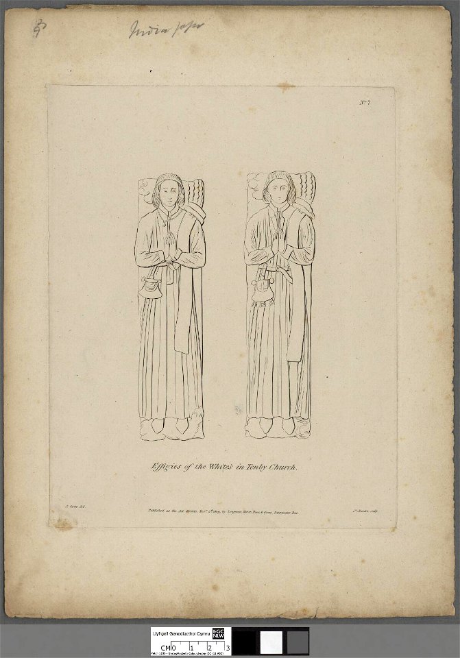 Portrait of Effigies of the White's in Tenby Church (4672150)