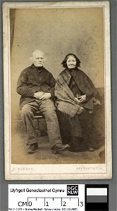 Portrait of David Jenkins, shoemaker, Aberystwyth, and his wife (4674395)