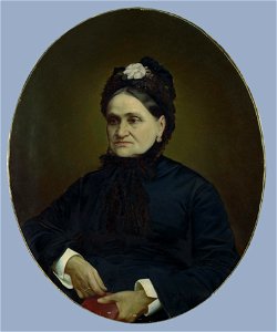 Portrait of E.I. Brusnitsyna - the Wife of the Manufacturer