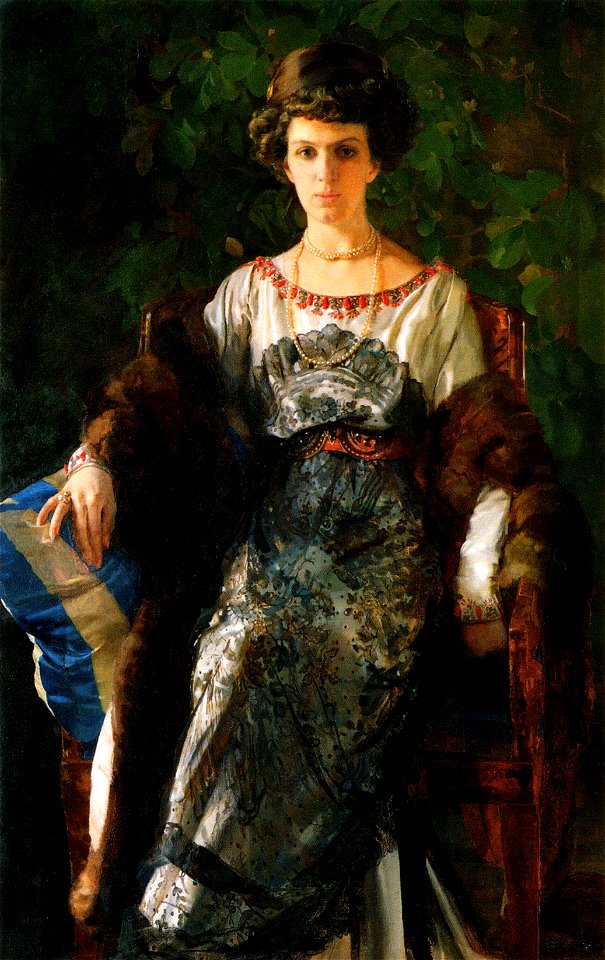 Portrait of Euphimia Nosova by Konstantin Somov