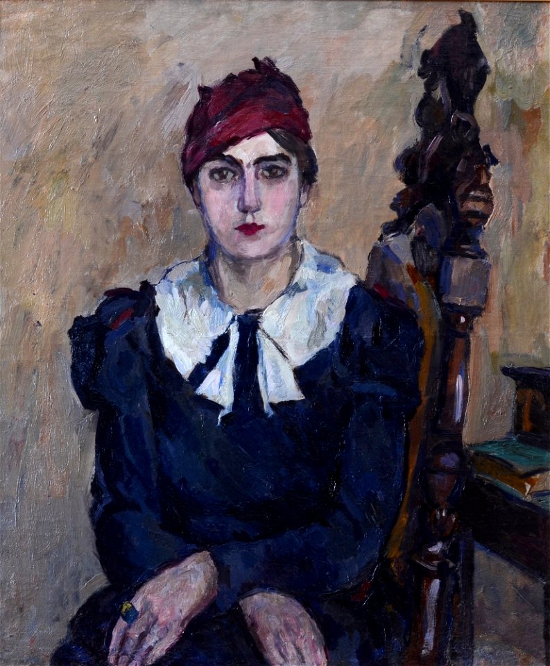 Portrait of E. N. Gogoleva by Aristarkh Lentulov (1933-34)