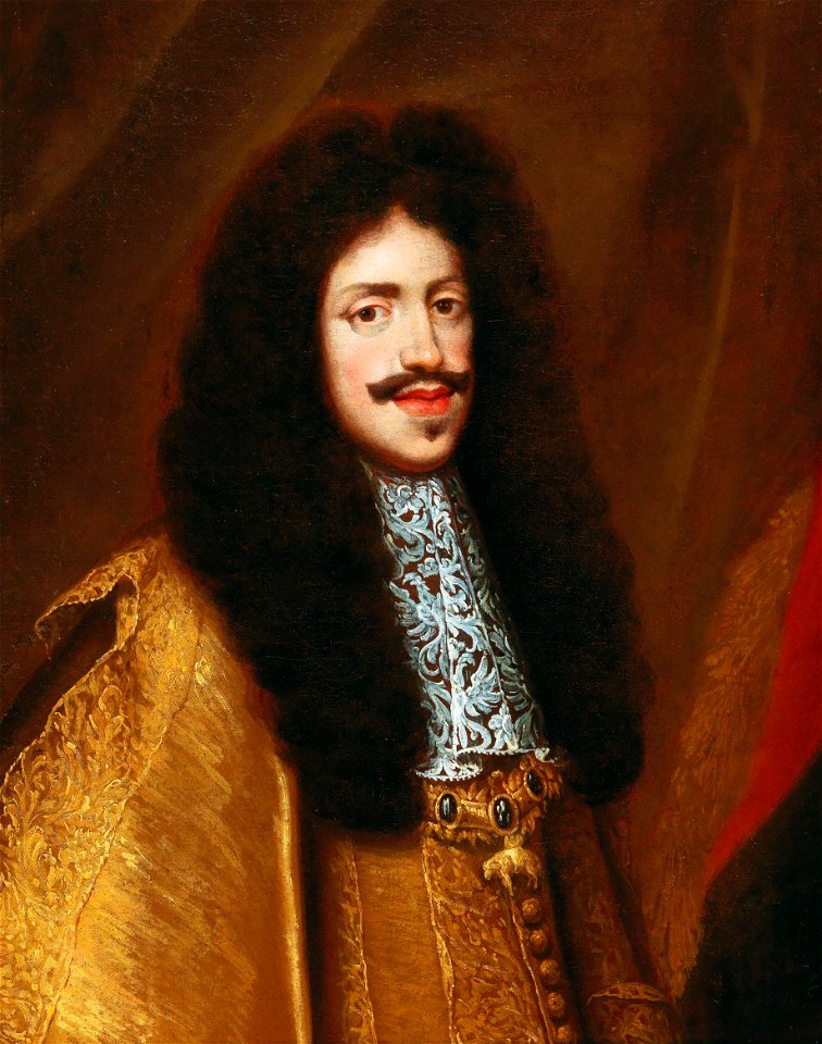 Portrait of Emperor Leopold I as a young man, wearing the Order of the Golden Fleece (by Benjamin Block)