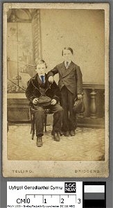 Portrait of Evan Kenffig Jones (of Nantymoel), with his cousin William Williams (4670561)