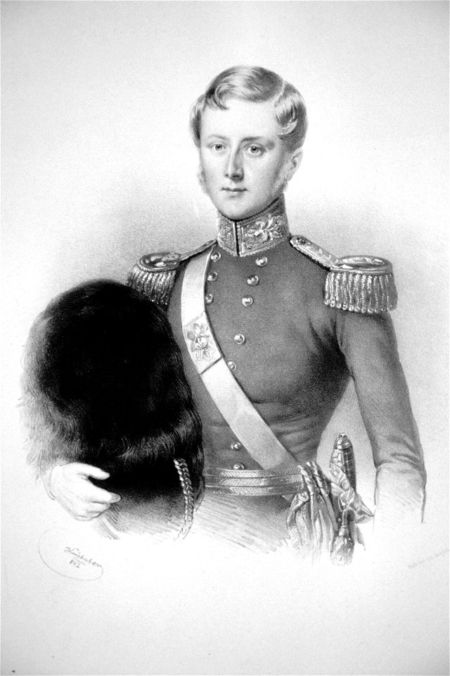 Portrait of Francis Russell, 9th Duke of Bedford, 1842 lithograph
