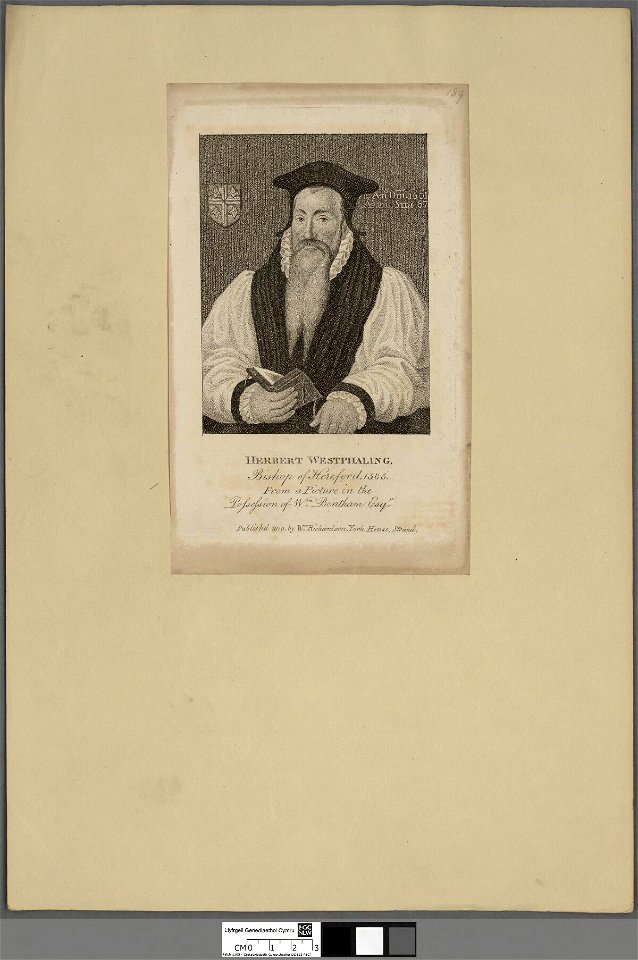 Portrait of Herbert Westphaling, Bishop of Hereford, 1585 (4672149)