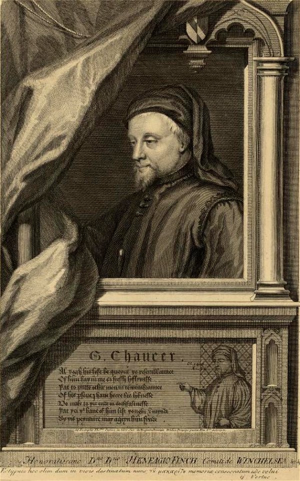 Portrait of G. Chaucer ob. 1400, aet. 72 (4672240) (cropped)