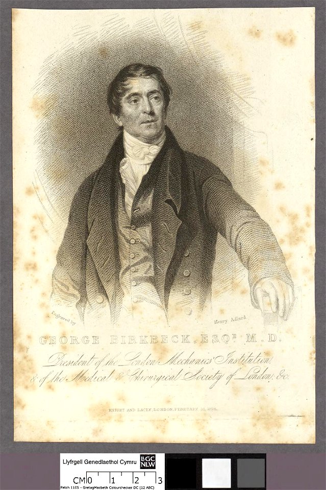 Portrait of George Birkbeck, Esqe. M.D (4673633)