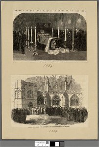 Portrait of Funeral procession of the late Marquis of Anglesey at Lichfield Cathedral (4671738)