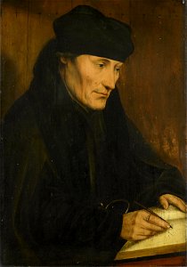 Portrait of Erasmus of Rotterdam (1466–1536), by Quentin Matsys - Rijksmuseum, Amsterdam. Free illustration for personal and commercial use.
