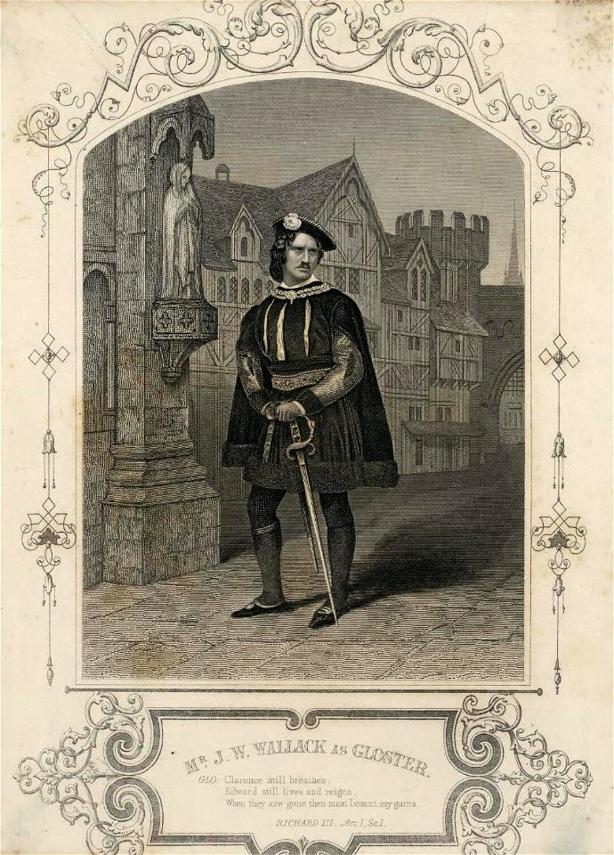Portrait of J. W. Wallack as Gloster (4673867)