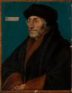 Portrait of Erasmus of Rotterdam (1466–1536), by Hans Holbein the Younger - Metropolitan Museum of Art, New York City