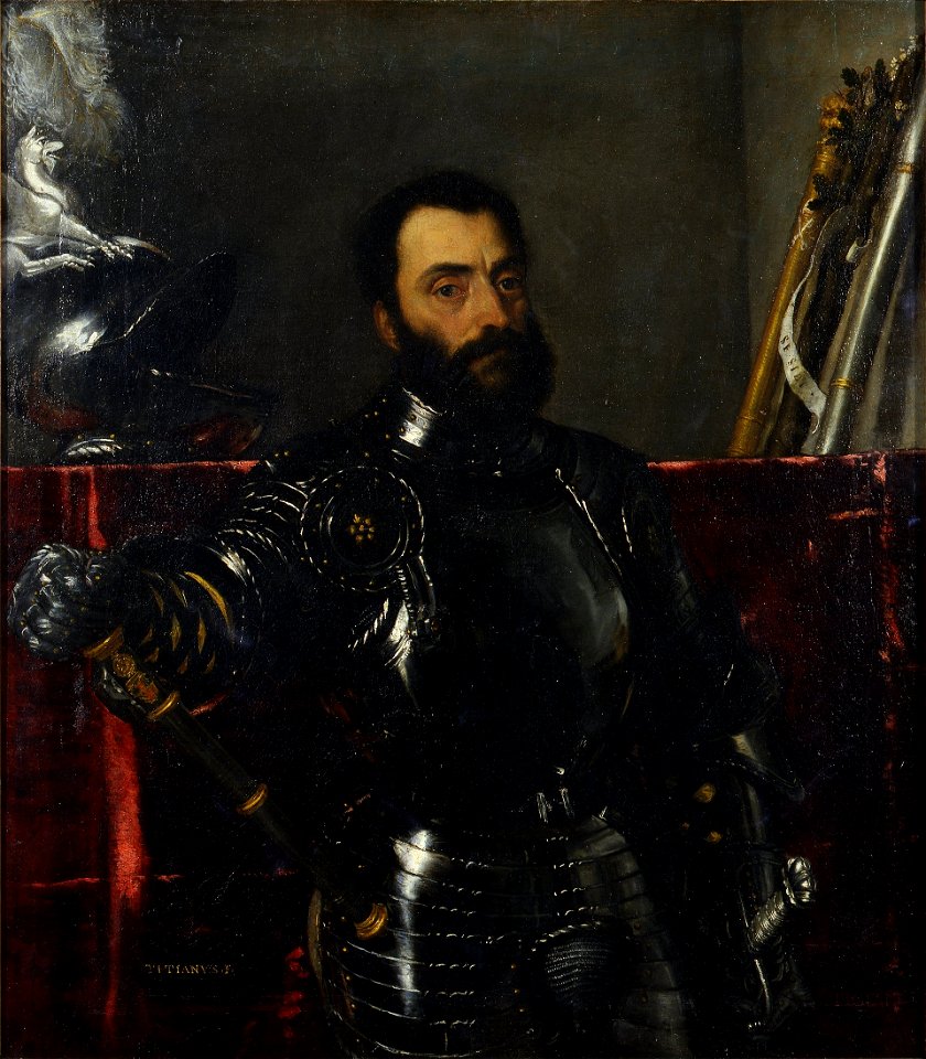 Portrait of Francesco Maria I della Rovere, Duke of Urbino (1490–1538), by Titian - Uffizi Gallery