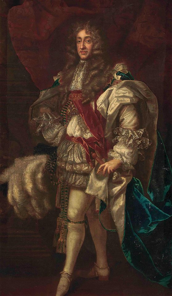 Portrait of H.M. King James II, in Garter Robes