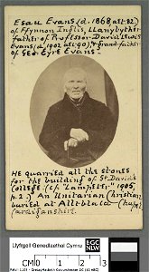 Portrait of Esau Evans of Ffynnon Inglis, Llanybyther (4673084)