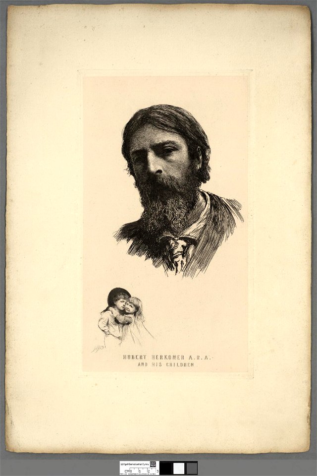 Portrait of Hubert von Herkomer A.R.A. and his children (4674466)