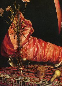 Portrait of Georg Gisze (detail of arm), by Hans Holbein the Younger