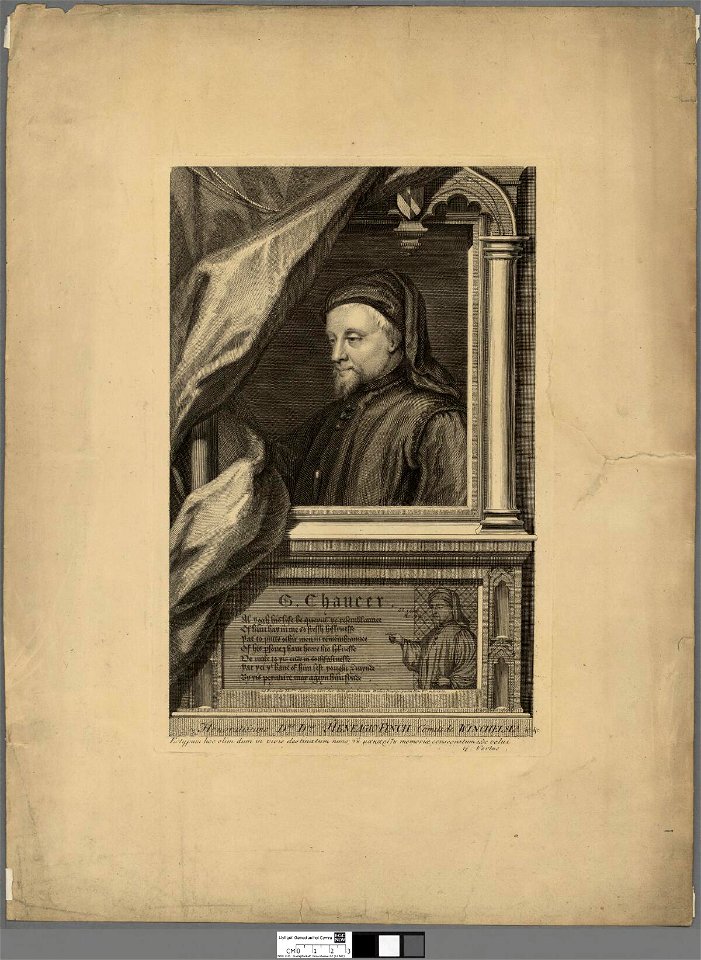 Portrait of G. Chaucer ob. 1400, aet. 72 (4672240)