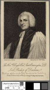 Portrait of Hon.ble right revd. Shutel Barrington D.D. Lord Bishop of Durham (4672402)