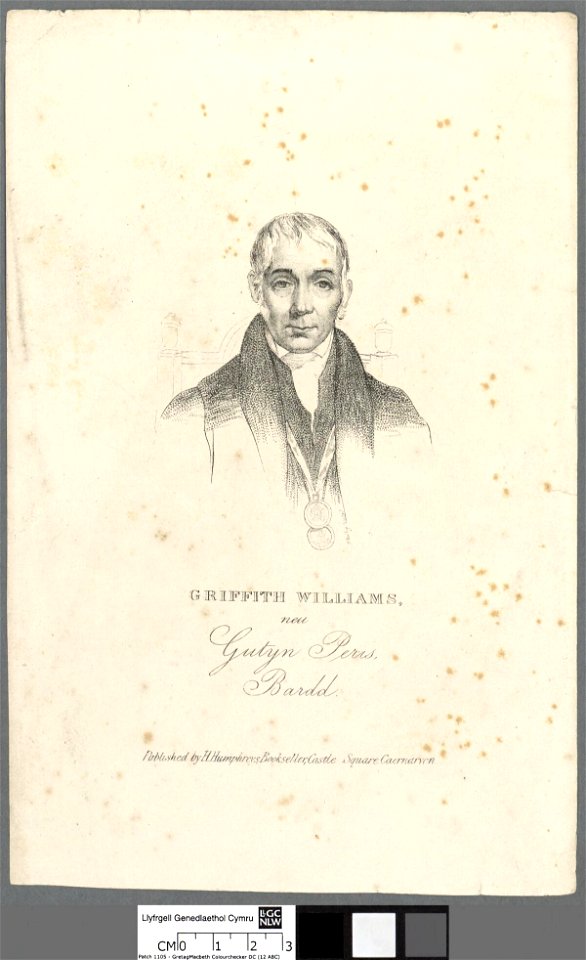 Portrait of Griffith Williams, neu Gutyn Peris, bardd (4673563)