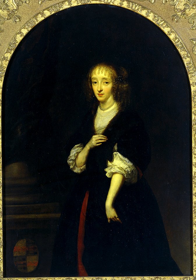 Portrait of Jacoba Bicker by Caspar Netscher