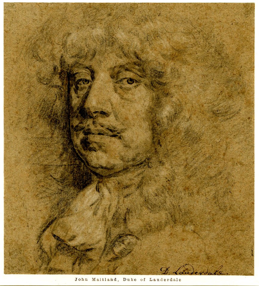 Portrait of John Maitland, 1st Duke of Lauderdale, drawn by Sir Peter Lely 260609001
