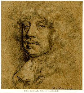 Portrait of John Maitland, 1st Duke of Lauderdale, drawn by Sir Peter Lely 260609001