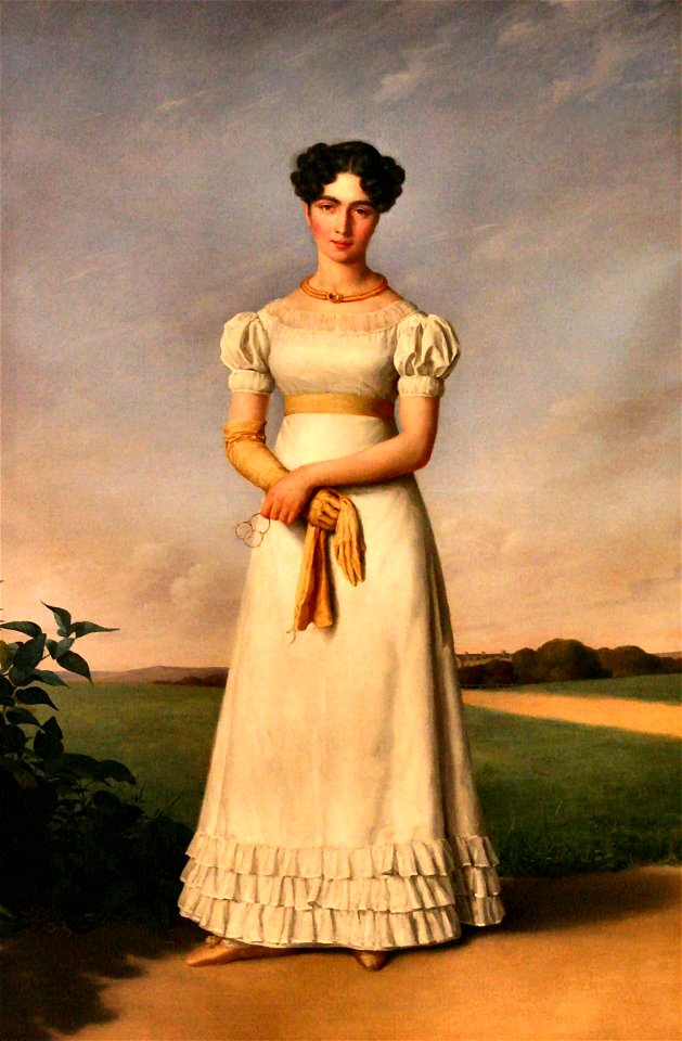 Portrait of Jeanne Virginie Morel, future Baroness Duverger - Guillaume Bodinier