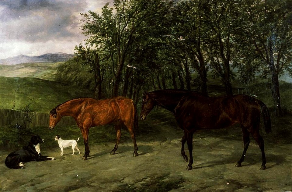 Portrait of hunters, Honey & Heckford