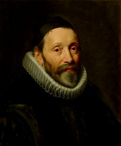 Portrait of Johannes Wtenbogaert after Michiel van Mierevelt Mauritshuis 507