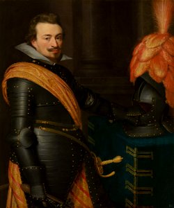 Portrait of John III, Count of Nassau-Siegen by Jan van Ravesteyn and workshop Nationaal Militair Museum MH418. Free illustration for personal and commercial use.