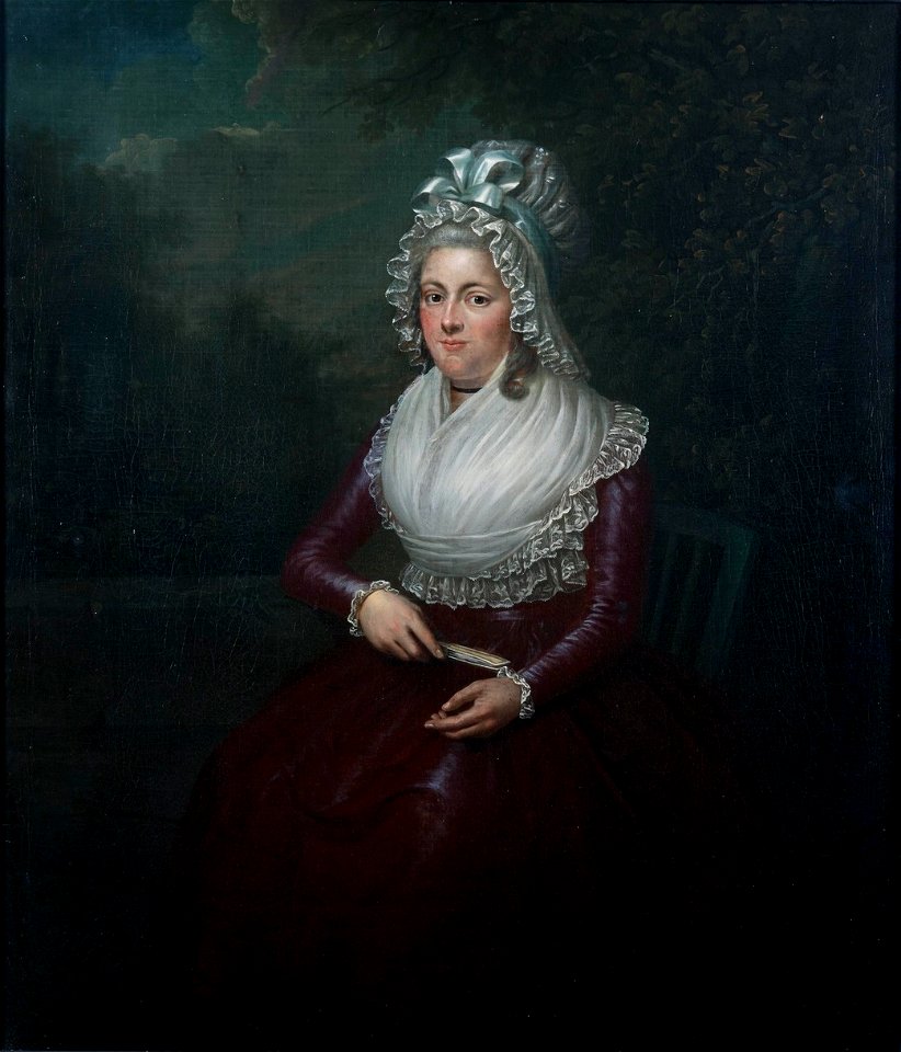 Portrait of Johanna Henrietta Antonia Strick van Linschoten by Christiaan van Geelen (I) Centraal Museum 8398 b