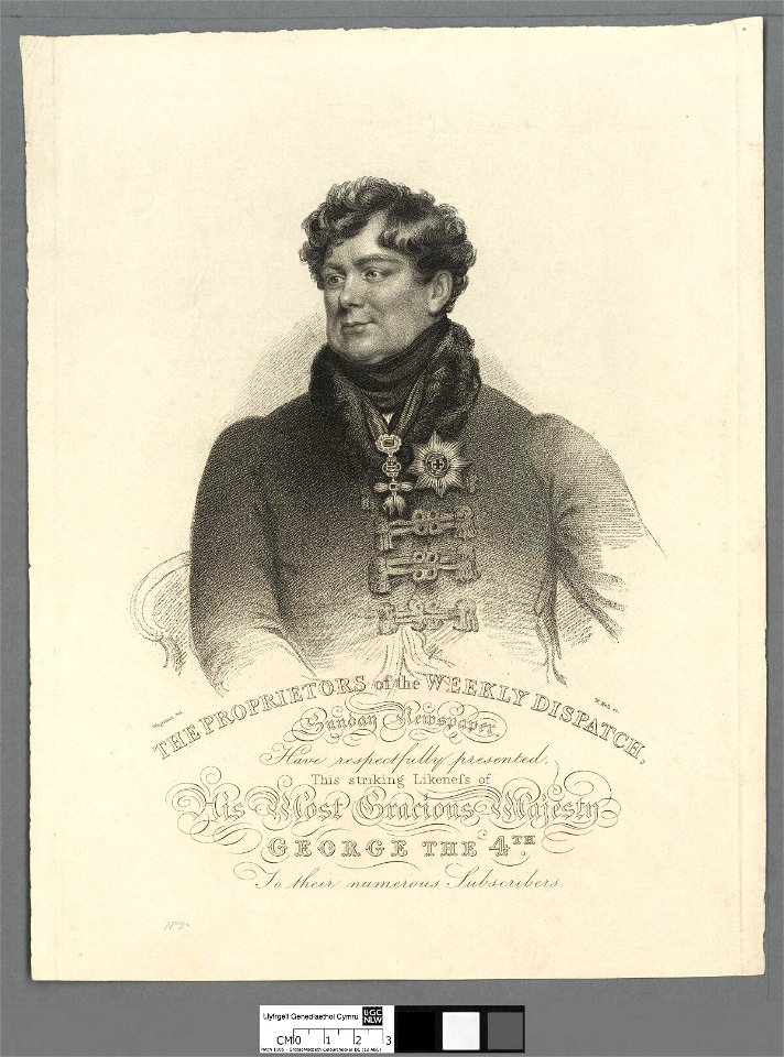 Portrait of His Most Gracious Majesty George the 4th. to their numerous subscribers (4670755)