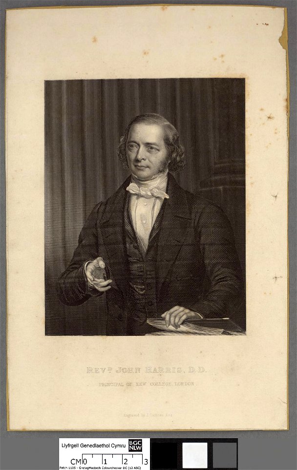 Portrait of John Harris, D.D. principal of New College, London (4672562)