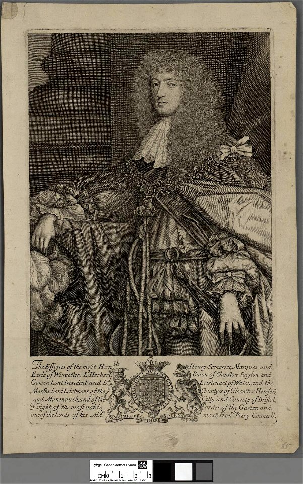 Portrait of Henry Somerset, Marques and Earle of Worcester, Ld. Herbert, Baron of Chipstow Raglon and Gower(4671991)