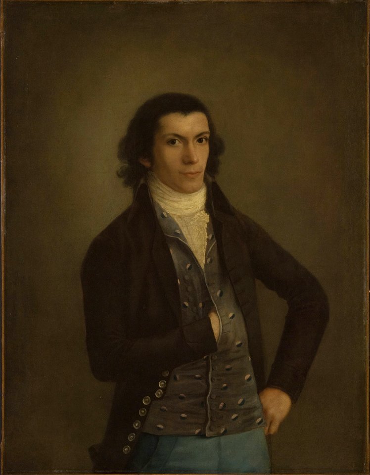 Portrait of Isidro González Velázquez by Agustín Esteve y Marqués
