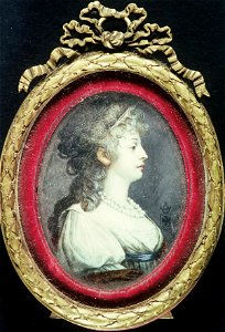Portrait of lady in pale green dress