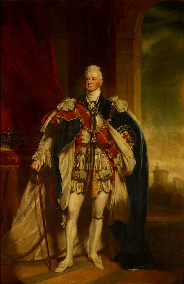 Portrait of King William IV of the United Kingdom in Coronation Robes ...