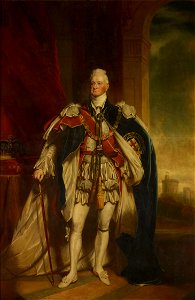 Portrait of King William IV of the United Kingdom in Coronation Robes (by Alexander Glasgow) - Royal Collection. Free illustration for personal and commercial use.