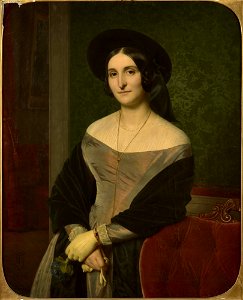 Portrait of Louise Adelaide Desnos, 1845, by Louis Hersent