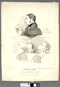 Portrait of Jones of Pont-y-pool, on his trial taking notes of a Witness's deposition (4671561)