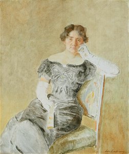 Portrait of Juliette Kaufmann, by Isidor Kaufmann