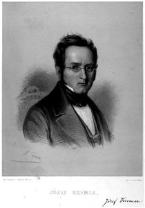 Portrait of Józef Kremer by Maksymilian Fajans. Cropped.