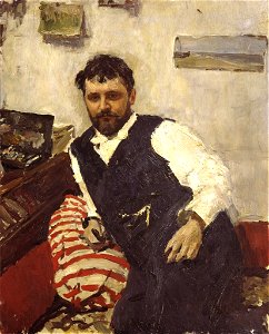 Portrait of Konstantin Korovin. Free illustration for personal and commercial use.
