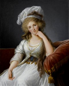 Portrait of Louise Marie Adélaïde de Bourbon by Vigée Lebrun. Free illustration for personal and commercial use.