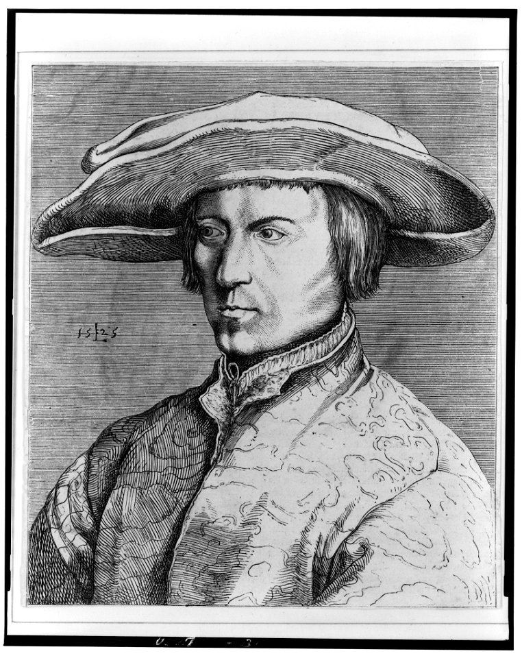 Portrait of Lucas van Leyden) - L (monogram) LCCN2004665172
