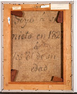Portrait of Mariano Goya the Artist's Grandson, by Francisco de Goya (reverse)