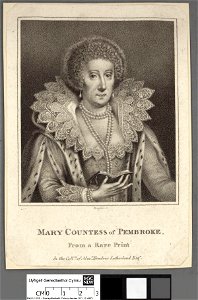 Portrait of Mary Countess of Pembroke from a rare print (4672590)