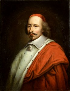 Portrait of Jules Mazarin attributed to Mathieu Le Nain – Versailles (cropped). Free illustration for personal and commercial use.