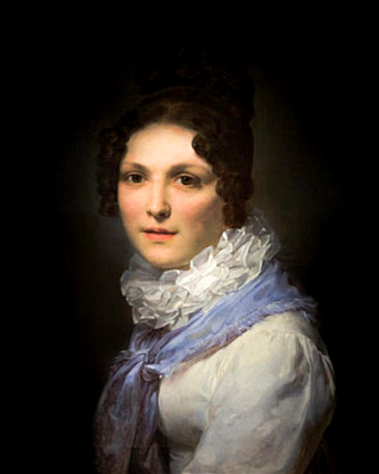 Portrait of Marie Amelie Cogniet by Leon Cogniet